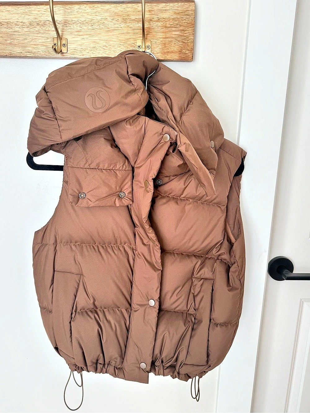 Lululemon Wunder Puff Cropped Vest Brown